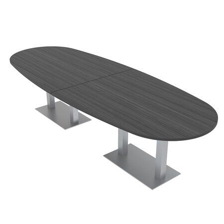 Skutchi Designs 45 in W, 144 in L, 29 in H, Engineered Wood Top, Grey HAR-BOVL-46X143-DOU-ASIANNIGHT